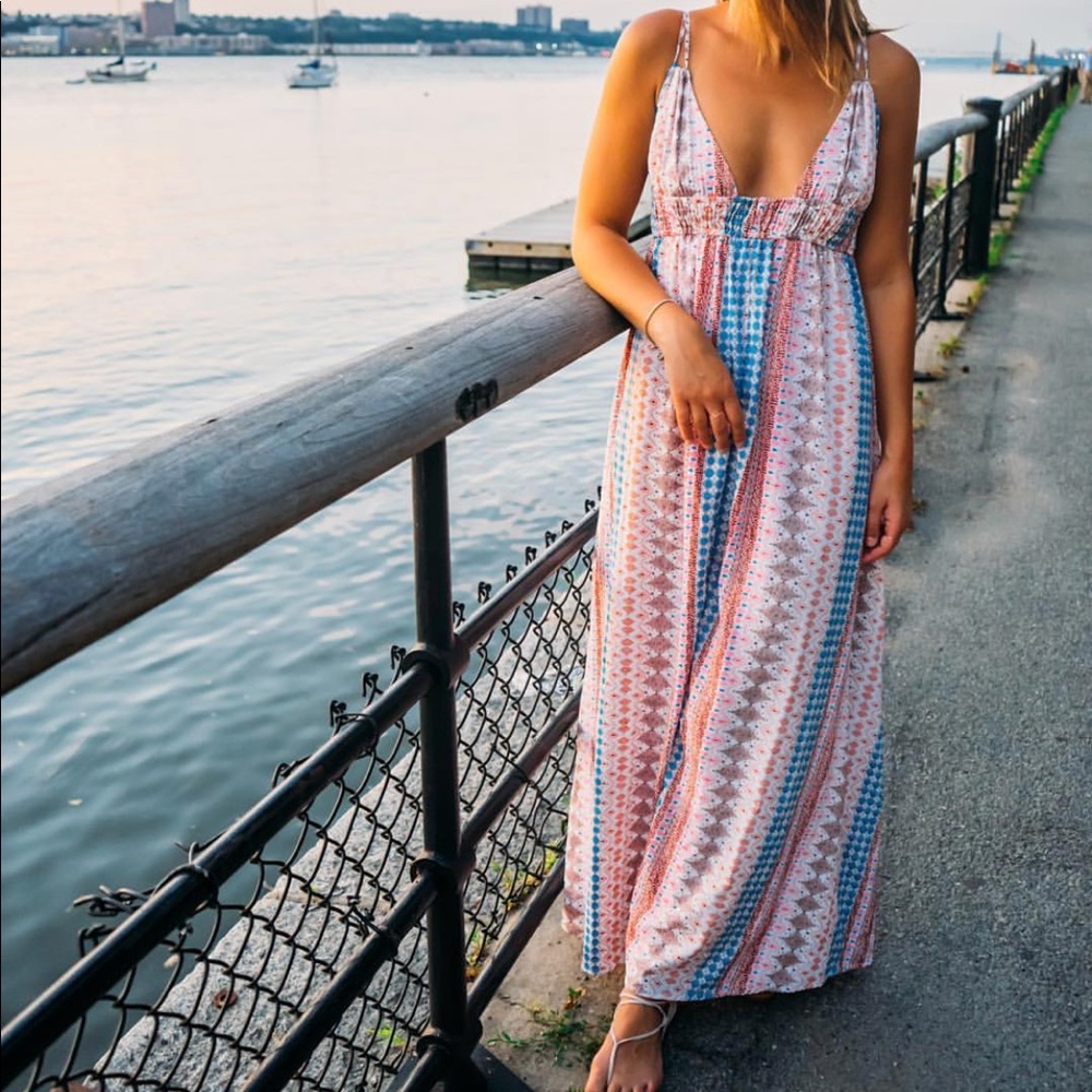 LuLus Printed Maxi Dress
